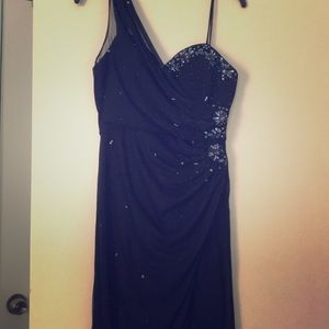 Navy cocktail dress